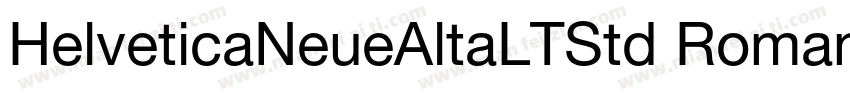 HelveticaNeueAltaLTStd Roman字体转换